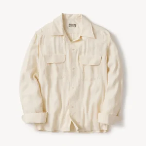 Collections Buck Mason Natural Mcgregor Ls Rayon Camp Shirt