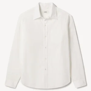 New Arrivals Buck Mason White Wornwell One Pocket Shirt