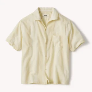 Collections Buck Mason Natural Stripe Sportsman Pool Shirt