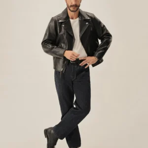 New Arrivals Buck Mason Black Bruiser Moto Jacket