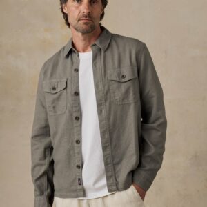 New Arrivals Faherty Tropic Surplus Shirt - Ridge Olive