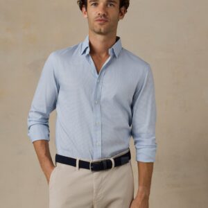 New Arrivals Faherty The Movement™ Shirt - Bermuda Blue Pincheck