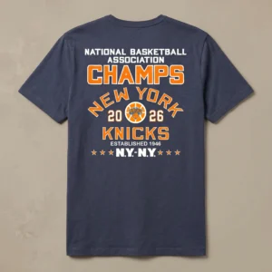 Faherty NY Knicks Sunwashed Regenerative Tee - Dune Navy