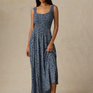 Faherty Sophia Smocked Dress - Coastal Bloom