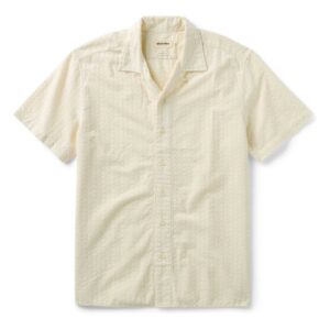 New Arrivals taylorstitch The Davis Shirt in Vintage White Embroidered Stripe