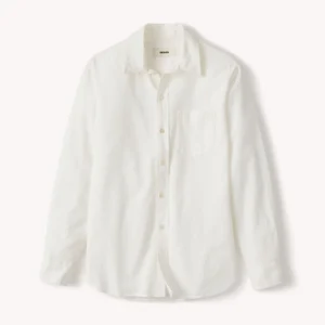 New Arrivals Buck Mason Natural Mainstay Cotton Linen Shirt