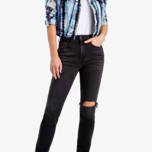 New Arrivals Jordache BLUE ANIMAL DYE OVERSIZED JACKET